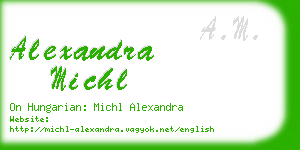 alexandra michl business card